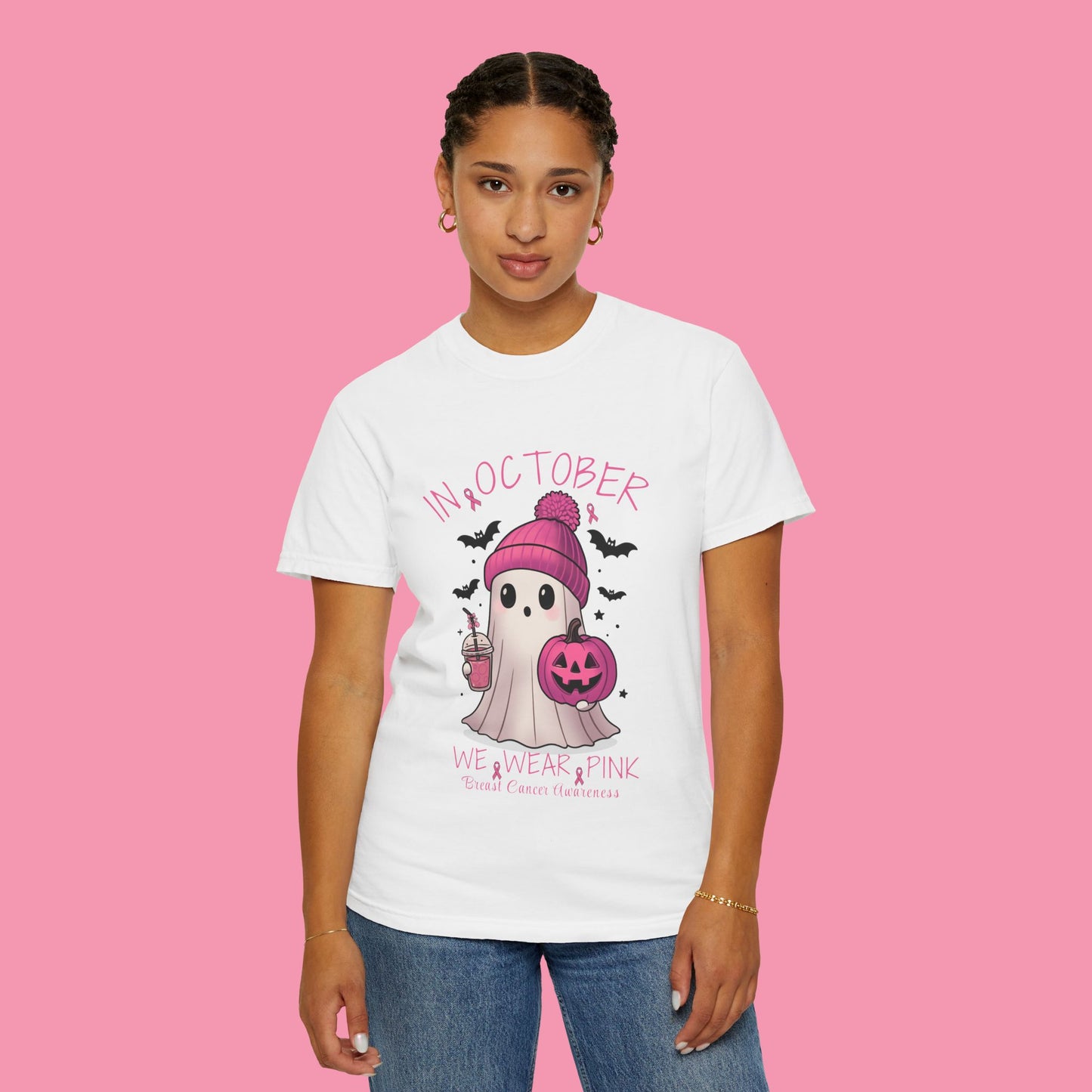 Halloween Ghost T-Shirt, Cute October Tee, Festive Fall Wear, Unisex Graphic Tee, Unique Gift for Halloween Lovers
