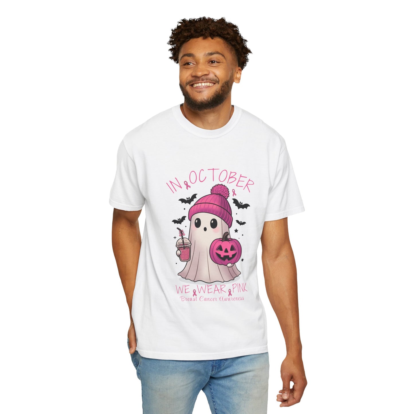 Halloween Ghost T-Shirt, Cute October Tee, Festive Fall Wear, Unisex Graphic Tee, Unique Gift for Halloween Lovers