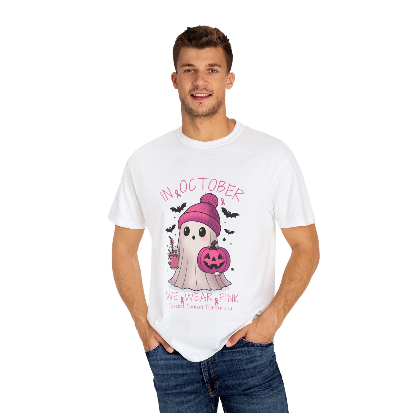 Halloween Ghost T-Shirt, Cute October Tee, Festive Fall Wear, Unisex Graphic Tee, Unique Gift for Halloween Lovers