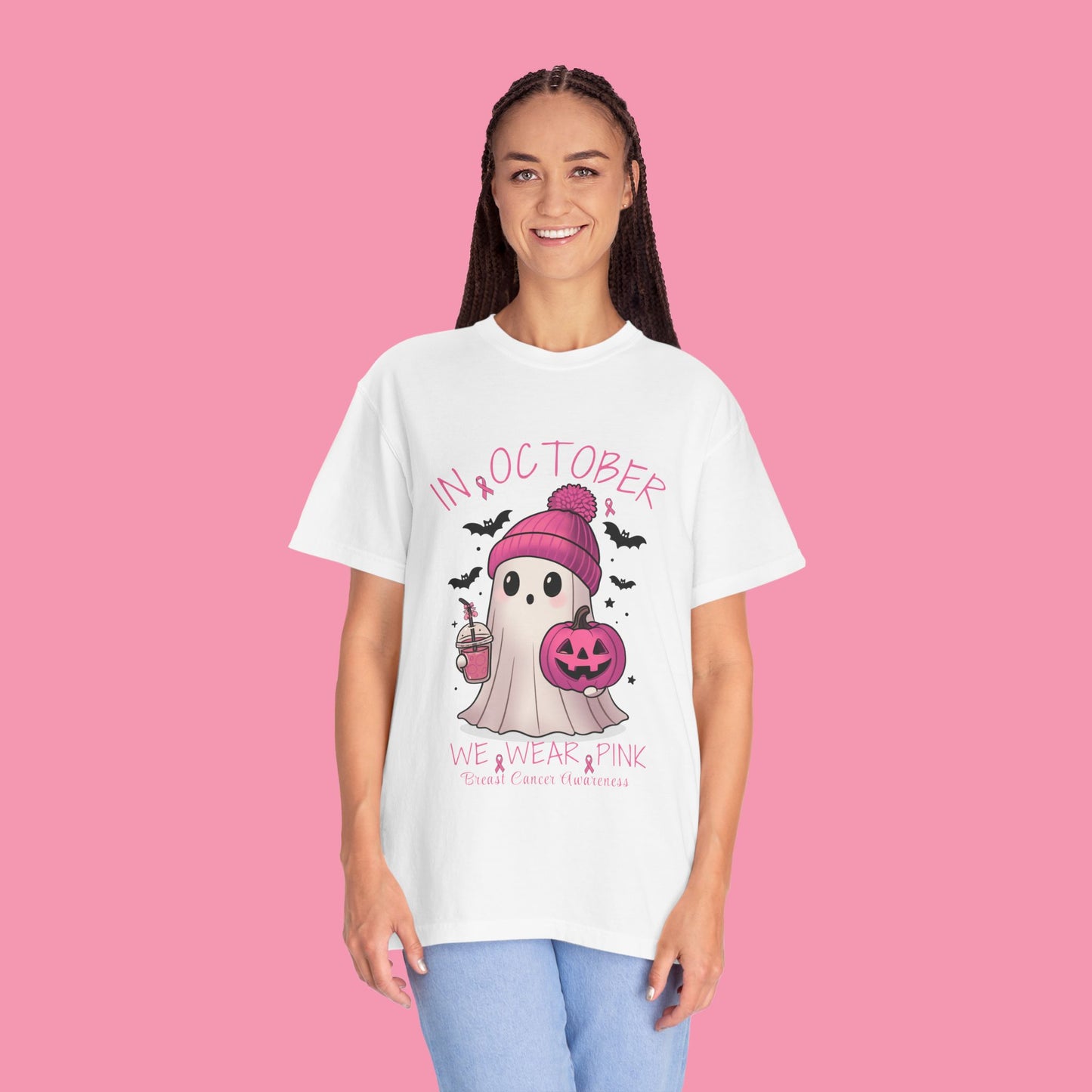 Halloween Ghost T-Shirt, Cute October Tee, Festive Fall Wear, Unisex Graphic Tee, Unique Gift for Halloween Lovers
