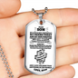 To My Son | I'm Proud of You Dog Tag