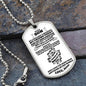 To My Son | I'm Proud of You Dog Tag