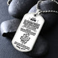 To My Son | I'm Proud of You Dog Tag