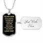 To My Son | Always Remember Dog Tag, Love Dad