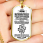 To My Son | I'm Proud of You Dog Tag