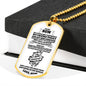 To My Son | I'm Proud of You Dog Tag