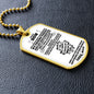 To My Son | I'm Proud of You Dog Tag