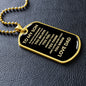 To My Son | Always Remember Dog Tag, Love Dad