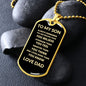 To My Son | Always Remember Dog Tag, Love Dad