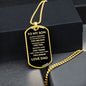 To My Son | Always Remember Dog Tag, Love Dad