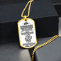 To My Son | I'm Proud of You Dog Tag