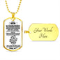 To My Son | I'm Proud of You Dog Tag