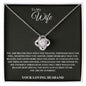 To My Wife | Love Knot Necklace, From Your Husband