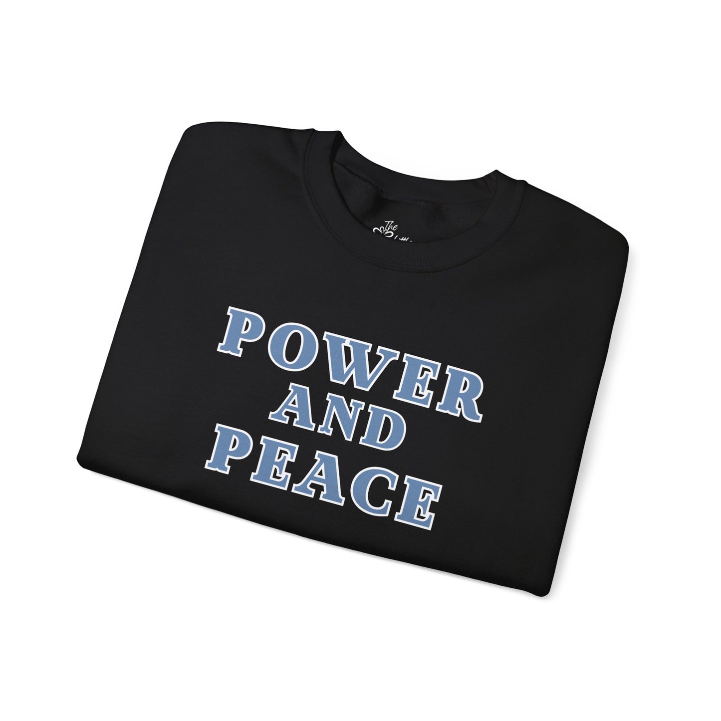Power and Peace Cozy Sweatshirt Black
