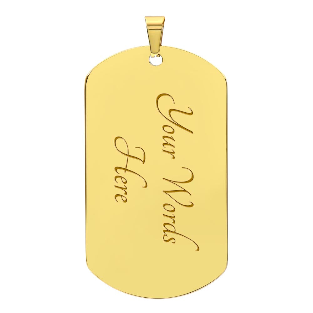 To My Son Personalized Dog Tag | I'm Always Here for You