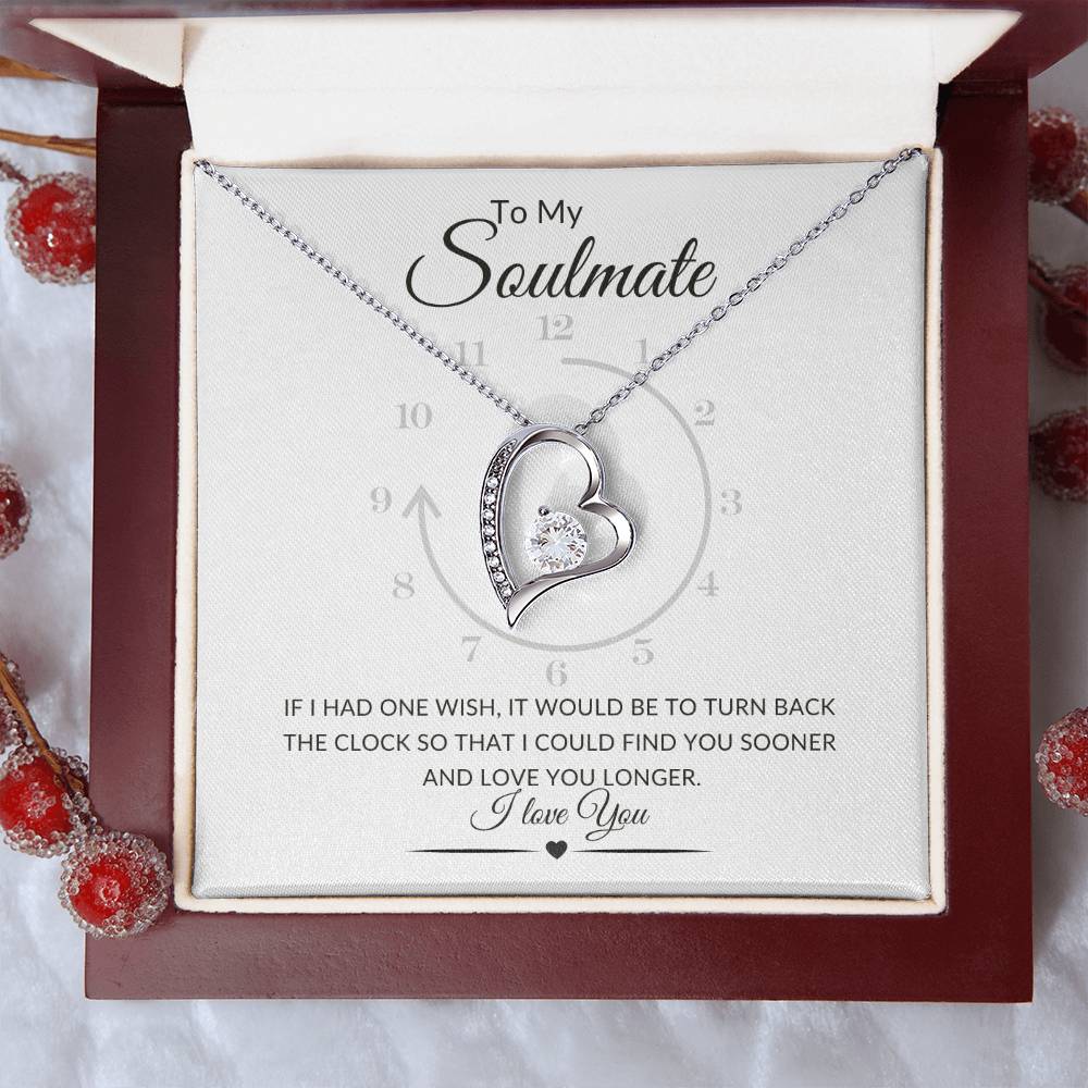 To My Soulmate | Turn Back the Clock, Forever Love Necklace