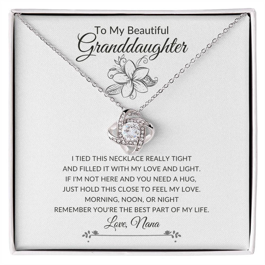 To My Granddaughter |Love Knot Necklace from NANA, 💕