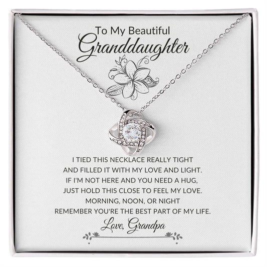 To My Granddaughter | Love Knot Necklace from GRANDPA, 🌸