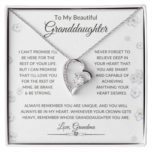 To My Granddaughter |Forever Love Necklace from GRANDMA 💝